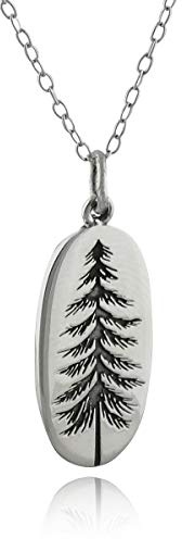 FashionJunkie4Life Tree and Leaf Pendant Necklaces, Sterling Silver
