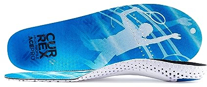 CURREX AcePro Einlegesohlen für Tennis- und Hallenschuhe - Optimal für Handball, Badminton und Volleyball (High Profile) - EU 39,5-41,5 (M)