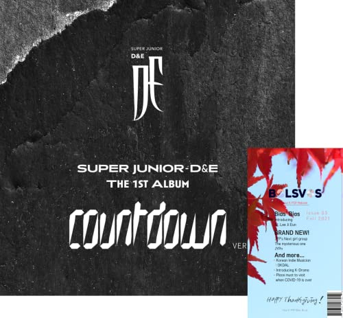 Super Junior D&E - Countdown [Countdown Ver.] (1st Album) Album+BolsVos K-POP Webzine (20p), Decorative Stickers, Photocards