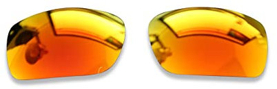 POLARLENS Verres polarisés de rechange pour Oakley Turbine - Compatible avec les lunettes de soleil Oakley Turbine, rouge feu, Taille unique