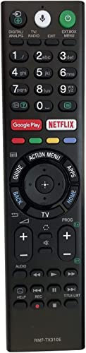 Sostitutivo RMF-TX310E Telecomando per Sony Bravia LED LCD TV- Nessuna configurazione richiesta KD-43XE8077 KD-43XE8005 KD-43XE8004 KD-43XF8096 KD-43XF7596 KD-43XE8396 KD-43XE8099 KD-43XE8096