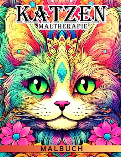 Katzen-Maltherapie-Malbuch: 40 entzückende Katzen-Malvorlagen, um Ihren Geist zu erneuern | Perfektes Geschenk für Katzenliebhaber zu besonderen Anlässen |