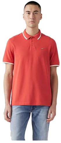 Levi's Men's Housemark Polo Shirt, Sundown Red, S