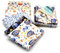 CraftsFabrics Stoffpaket, Motiv: Ozeanleben und Fische, 45 x 55 cm, 5 Stück, 100 % Baumwolle, ideal zum Basteln, Patchwork, Quilten und Schneidern