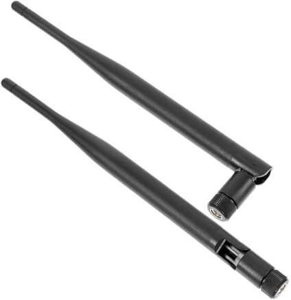 BESTonZON 2 Pièces Antenne De Colle WiFi Antenna Pc Antenne Prise SMA Antenne WiFi pour Ordinateur Antenne sans Fil pour Pc SMA Antenna Double Fréquence Métal Aiguille Intérieure