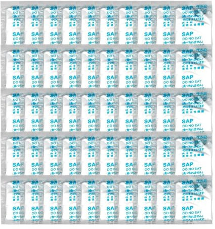 Rurunklee Portable Toilet Absorbent Gel, 50 Pack Portable Toilet Powder Poo Urine Powder for Camping Outdoor Hiking