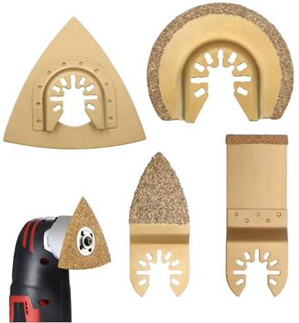 SOUTHPLUS Multifunktionswerkzeug Zubehör Stein, Oszillierende Sägeblätter Beton, Zubehör Stein, Oszillierende Sägeblätter, Oszillierende Säge, Fein Multitool Fliesen (4 Pcs)