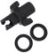 TOYANDONA Adaptateur de Tuyau de Pompe à Air pour Kayak et Bateau Gonflable Plastique Compatible Pompe à Pied Ensemble de 2 Anneaux en Caoutchouc Accessoire de Rafting pour Sports Nautiques