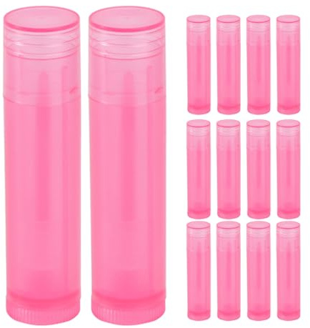 OSOLADY Leere Lippenstifthülsen Freundlich Stilvolles und Praktisches Design Nachfüllbare Lippenbalsam Tuben aus PE 30 Stück 5g Tragbar und Selbstgemacht für Selbstgemachten Lippenbalsam