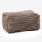 Lounge Pug Kleiner Fußhocker Pouf, Mocca Cordstoff, Sitzpouf, Pouf Sitzsack Hocker Wohnzimmer