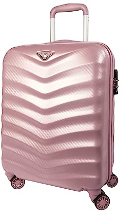 ABISTAB Verage Hartschalenkoffer Seagull 55cm (S-19-55x40x20) 35 bis 45 Liter 4 Räder Dazzling Rose Limited Edition TSA-Schloss, Hartschale-Reisekoffer, Handgepäck Trolley erweiterbar