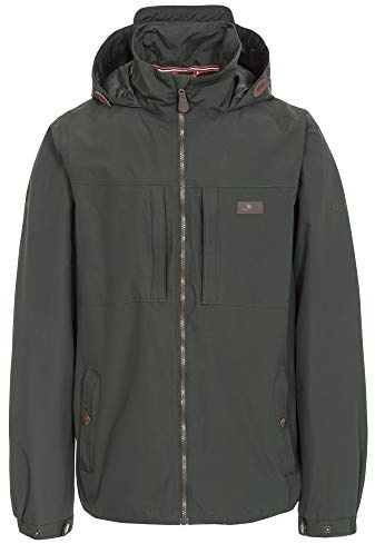 Trespass Mens Cartwright Waterproof Jacket (XXS) (Olive)