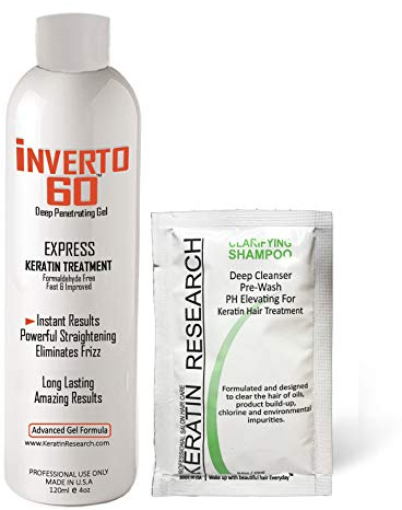 Inverto 60 Multifunktionale Keratin-Haarkur, formaldehydfrei, Starter-Keratin, Haarpflege, Glättungs-Set, 120 ml
