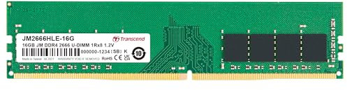 Transcend JM2666HLB-16G 16GB DDR4 2666 MHz Arbeitsspeicher Modul (16 GB, DDR4, 2666 MHz)