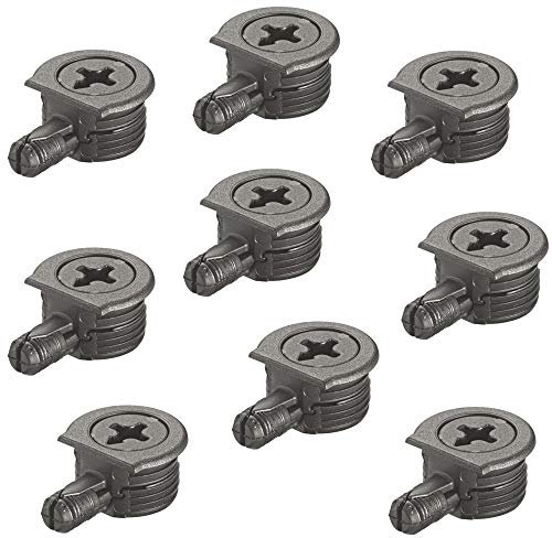 Gedotec Möbelverbinder Exzenter Schrank-Verbinder ONEFIX | Verbindungsbeschlag Kunststoff silber | Eck-Verbinder für Holz-Dicke ab 15 mm | MADE IN GERMANY | 20 Stück - Korpus-Verbinder für Möbel