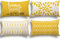YCOLL Kissenbezug 4er Set Kissenbezüge leinen Kissenhülle Dekokissen für Sofa Gartenbett Couch Kissen 30x50cm