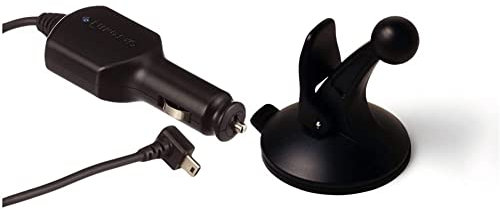 Garmin - Câble Allume-cigare avec Prise Mini-USB - VIRB & Support de Fixation à ventouse pour GPS Auto Nuvi 465T