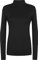 WearAll New Ladies Turtle Neck Long Sleeved Stretch Plain Polo Top Black 16-18