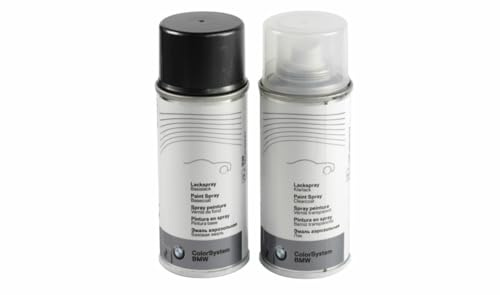 BMW Originalfarbtöne Lackspray-Sets in Felgenfarbe mit Klarlack 2x 150 ml Ausbesserungslack (Sparkling Graphit met. A22)