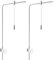 iplusmile Beleuchtung Halter für Aquarium 1Set Praktische Aquarium Licht Rack Universal Aluminium Legierung Fisch Tank Hängen Halterung (Silber)