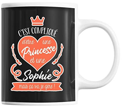 Mug Sophie La Princesse | Tasse Prénom
