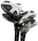 LAZRUS GOLF Premium Hybrid-Golfschläger für Herren – 2,3,4,5,6,7,8,9, PW Einzelschläger für rechte und Linke Hand, Graphitschäfte, normaler Flex (RH Set 4-PW Black)