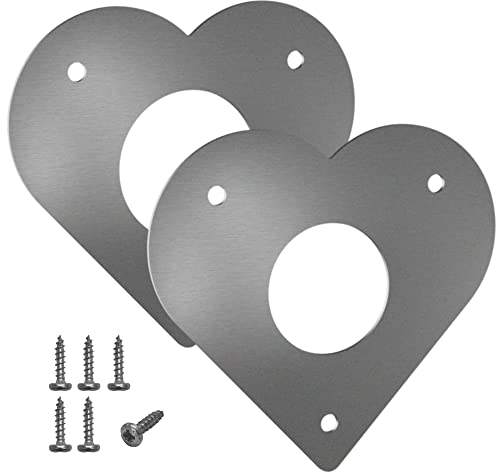 Gardemics Spechtschutz für Nistkasten & Vogelhaus - Extra sicherer Fluglochschutz für Nistkästen inkl. Schrauben - Mit Gratis eBook (28+32 mm Set)