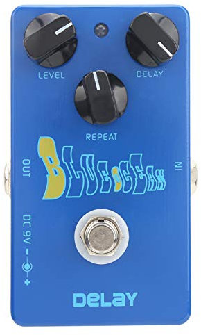 Pédale d'effet de retard, processeur de son portable 4,4 x 2,5 x 1,3 pouces pour club de musique pour performances en plein air pour guitariste pour les amateurs de musique