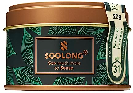 Soolong Sense Japan No31 Yuzu Kräutertee - frisch und würzig - Yuzu, Apfel und Ingwer - Nachhaltiger loser Tee - japanischer Kräutertee - Dose 20g
