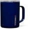 Corkcicle Triple Insulated Coffee Mug with Lid, Stainless Steel Camping Tumbler with Handle, Hot for 3+ Hours, BPA Free, Gloss Midnight Navy, 16 oz