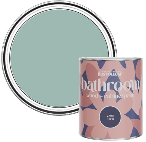 Rust-Oleum Blue Moisture Resistant Bathroom Wood and Cabinet Paint in Gloss Finish - Coastal Blue 750ml