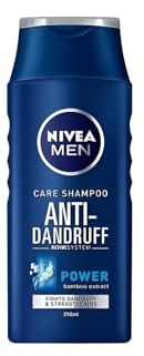 NIVEA MEN Anti-dandruff Power Shampoo Enriched With Bamboo Extract, Strengthens Hair and Fights Dandruff With Its Active System Formula, Providing Daily Nourishing Care 250ml (pack of 3)