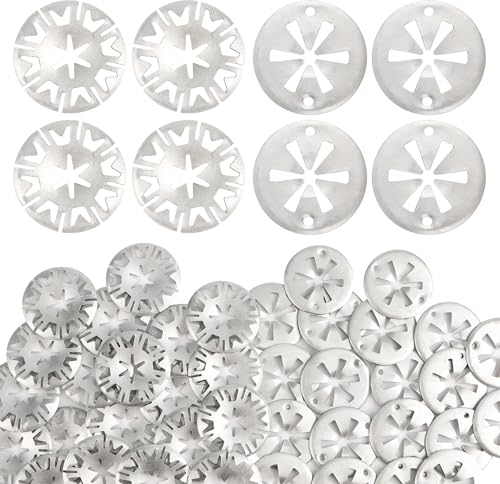 80 Stück Klemmscheiben Hitzeschutzblech, 30mm Metall Star lock Sicherungsscheiben, Edelstahl Klemmscheiben zur Befestigung von Clips und Hitzeschildern unter der Haube