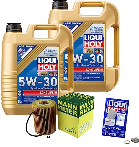 EISENFELS Inspektionspaket Wartungspaket Filterset mit 10 L Motoröl 5W-30, Ölfilter, Verschlussschraube