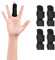 supregear Fingerschiene, 4er-Pack Verstellbare Wiederverwendbare Trigger Fingerschiene Fingerstütze mit Abnehmbarer Aluminiumstange für Zeige/Mittel/Ring/kleinen Finger, Schwarz
