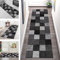 Teppich Läufer Flur Küche rutschfest waschbar Teppichläufer Lang 80X250CM Dunkelgrau Schwarz Küchenläufer Meterware Korridor Tepiche Esszimmer Schlafzimmer Wohnzimmer Schmutzfangmatte Breit 40-120cm