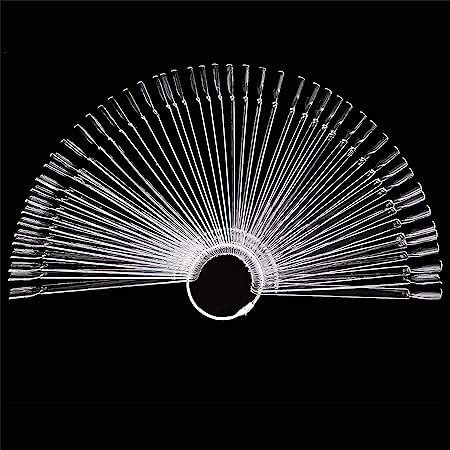 Nuancier Ongles 40 Pièces, Ongles Faux Présentoir Outils de pratique des ongles, Presentoir Ongles, Palette Maquillage Vernis à Ongles Pour la conception de la pratique des ongles (transparent-4)