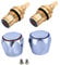 DOITOOL 1set Maniglie Rubinetto Ottone Per Acqua Calda E Fredda Parti Di Sostituzione Per Rubinetti Da Cucina E Bagno Accessori Per Lavabo E Lavandino