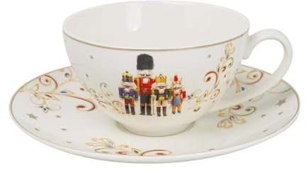 MAZZEO CHRISTMAS Tazza Natalizia con schiaccianoci in Ceramica