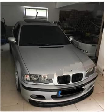 Auto Frontspoiler Stoßstange Lippe für BMW E46 M Tech/M Sport 1997-2006 CSL, Universal Frontstoßstange Splitter Lippe Frontspoiler Auto Styling Zubehör