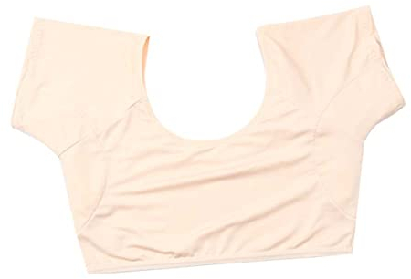 FRCOLOR Pack of 4 Sweat Pads Under the Armpits Fitness Tank Tops for Women Short Sleeve Blouse Women's Short Sleeve Dress Breathable Sweat Protection Underwear Vest Washable Underarm Pads Plate Bra