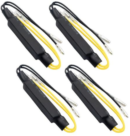 ANCLLO 4 STÜCKE 12 V 21 W LED Lastwiderstand Motorrad Blinker Blinker Kontrollleuchte Decoder Fix Fehler Zubehör