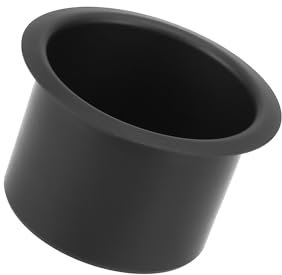 Motoforti Aluminum Alloy Bottle Cup Drink Holder Insert Black for Marine Boats Long-lasting