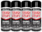 DIOXSTAR Enamel Black Matt Spray Paint, Fast Drying, Suitable for Wood, Plastic, Metal, Interior and Exterior Use, Hard Wearing & Smooth Finish, 400ml (4 PCS)