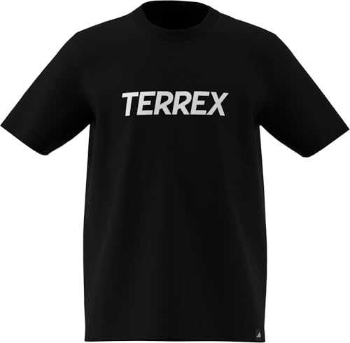 adidas Unisex Kids Terrex Kids Multi Logo T-Shirt, Black, 13-14 Years
