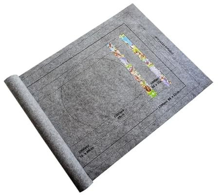 XIUsheUA Schutz bietet Platz for bis zu 1500–3000 Puzzleteile. Aufgerollter Puzzle-Teppich. Puzzle-Aufbewahrung. Filzmatte. Puzzle-Teppich. für Puzzlespiele, Spiele(1500-GRAY)
