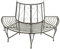 Eleganz Baumbank Halbrund 160 cm Stahl - Robuste Gartensitzbank für Terrasse und Garten - Langlebiges Stahlgestell - Perfekt für gemütliche Abende im Freien