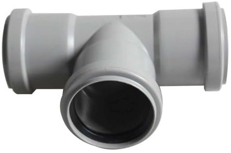 Pipe Connector 50mm 90 Degree 3-Way Strainer Connector Waste Pipe Joiner Waste Compression Fittings for Bath, Kitchen Sink, Shower Tray