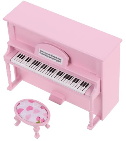 Milisten Tabouret Rose Meuble de Maison de Poupée Élégant et Décoratif pour Chambre et Jardin Féérique