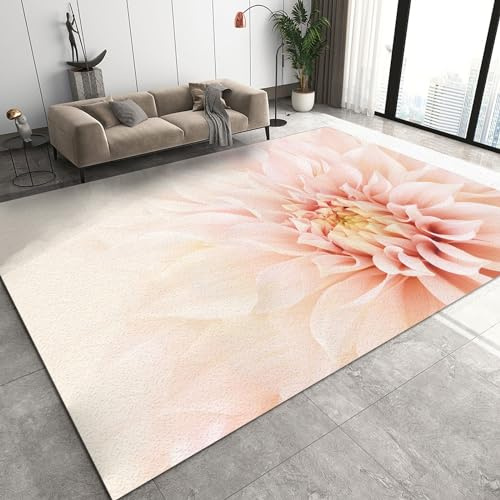 Vintage Meeresschildkröte Teppich 180 x 240 cm – Hochflor-Teppich mit Seestern, Seetang & Muscheln für Wohnzimmer, Schlafzimmer, Arbeitszimmer – lichtbeständig, klares Design